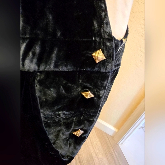 Zadig and Voltaire dark emerald green Velvety Plush jumpsuite. New. Size M - Picture 8 of 15